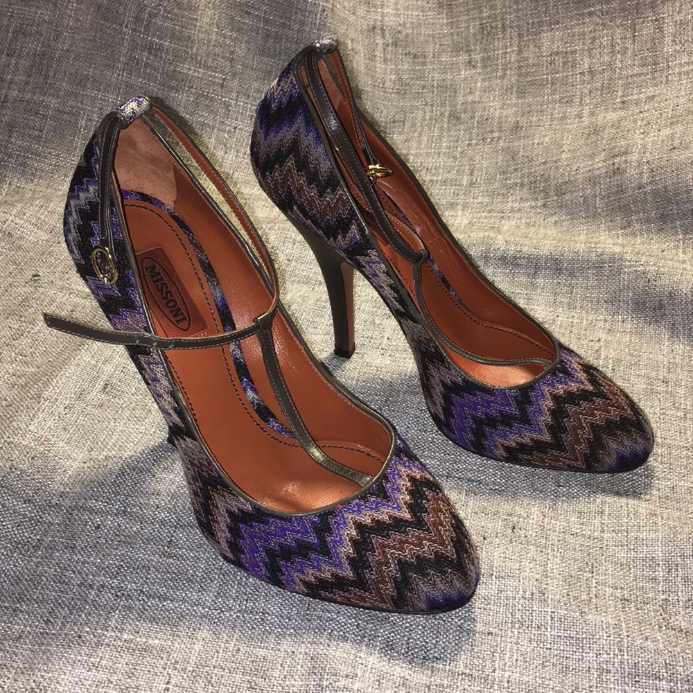 Missoni T-strap Heels